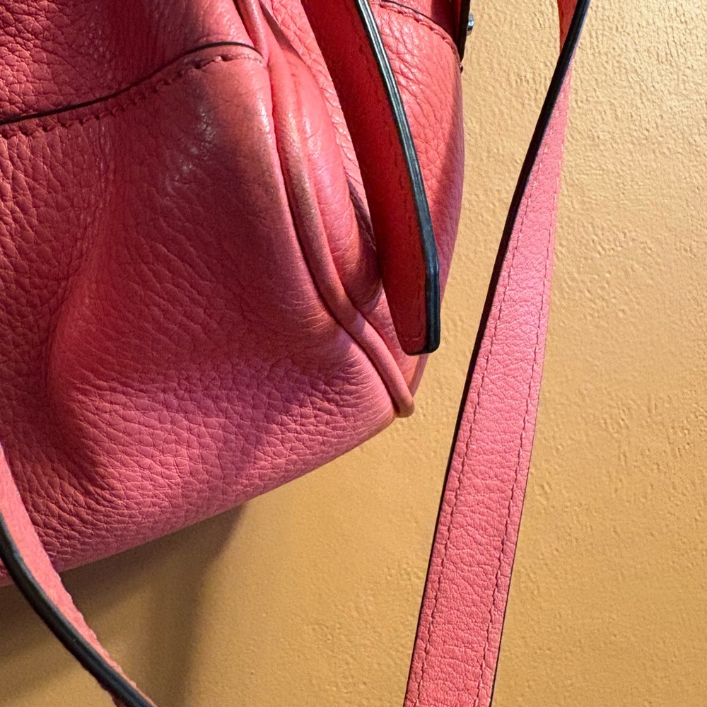 Michael Kors Pink coral Leather purse medium Backpack - Picture 6 of 10
